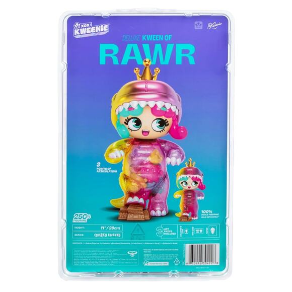 XOX Kweenie Kween of Rawr Deluxe 11" Figure Figurine Dinosaur Shaker Fillings - Picture 2 of 4